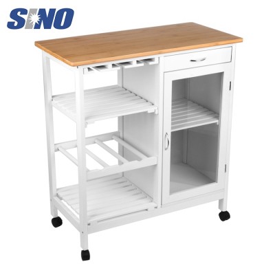 Eco-Friendly Modern Kitchen Dine Room Serving Trolley Cart