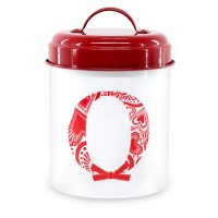 Valentine's Day Series Metal Storage Canister Kitchen Storage Bin Set Round Storage Box