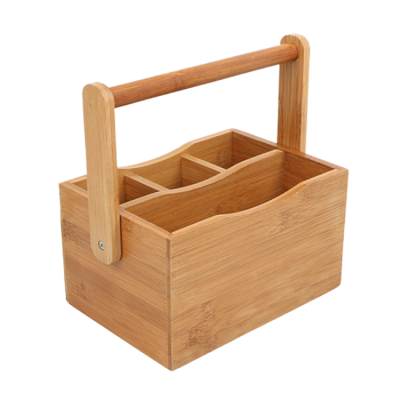 Eco-Friendly Bamboo Cutlery Wooden Flatware Dinnerware Utensil Holder