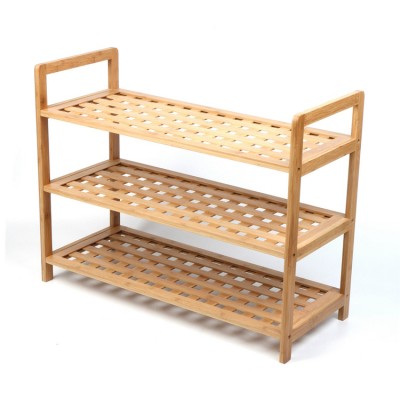 Eco-friendly Shoe Organizer Bamboo Shoe Rack